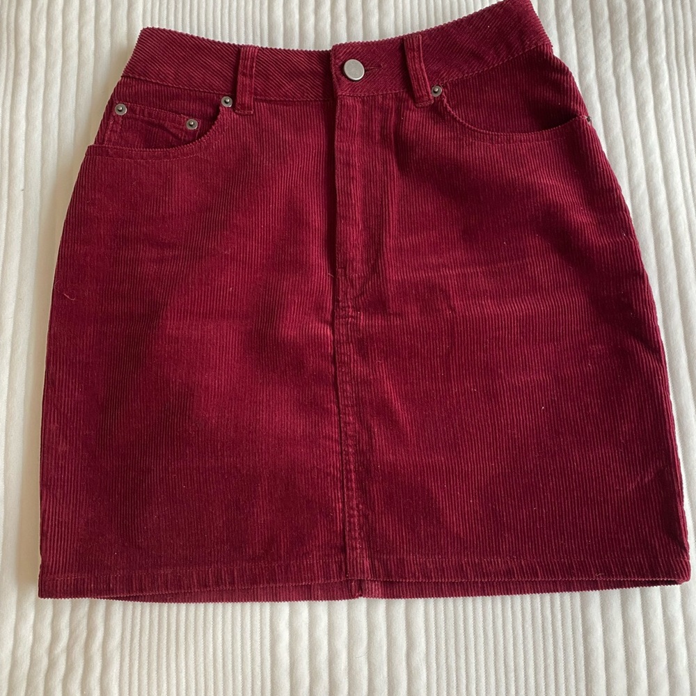 ASOS quard skirt in raspberry
